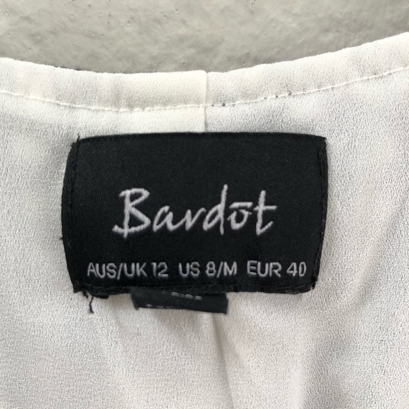 Bardot Asymmetrical Wrap Dress Gingham Size M/8 - Picture 5 of 7